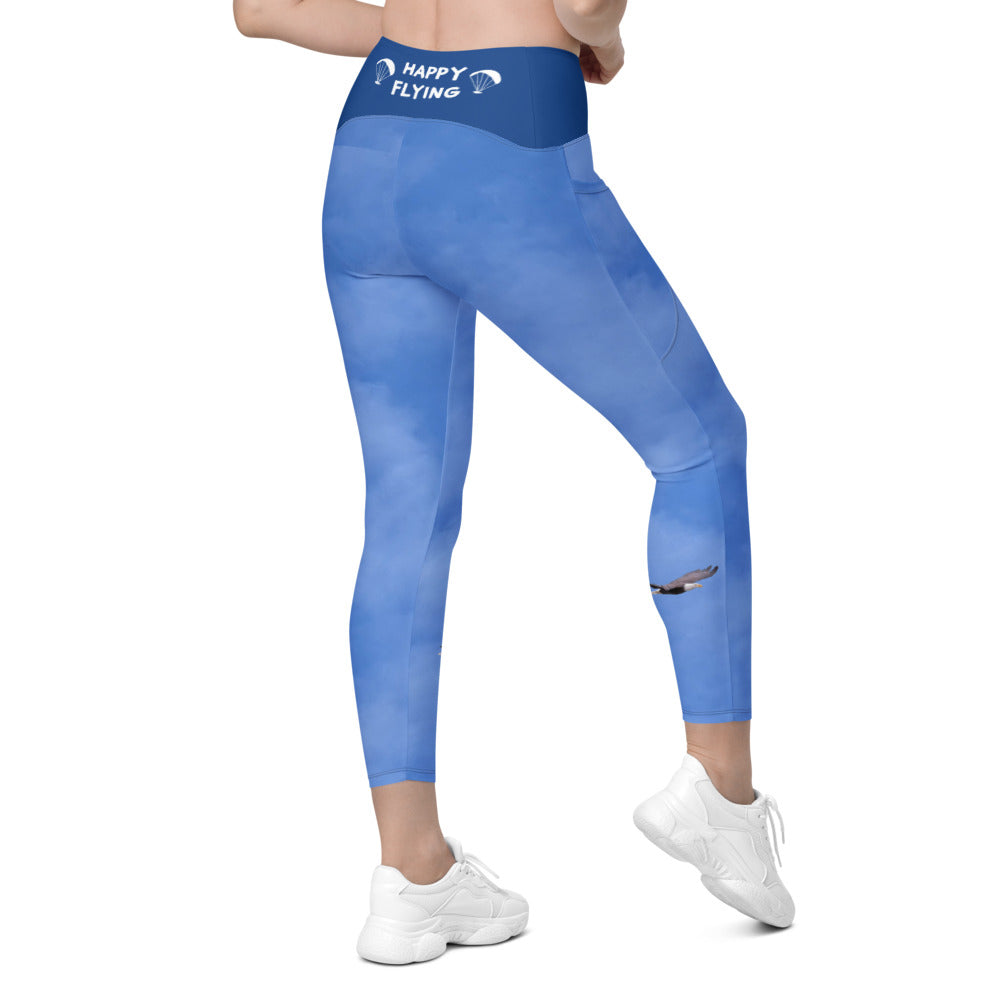 Happy Flying Crossover leggings with pockets – Free Flight Nation