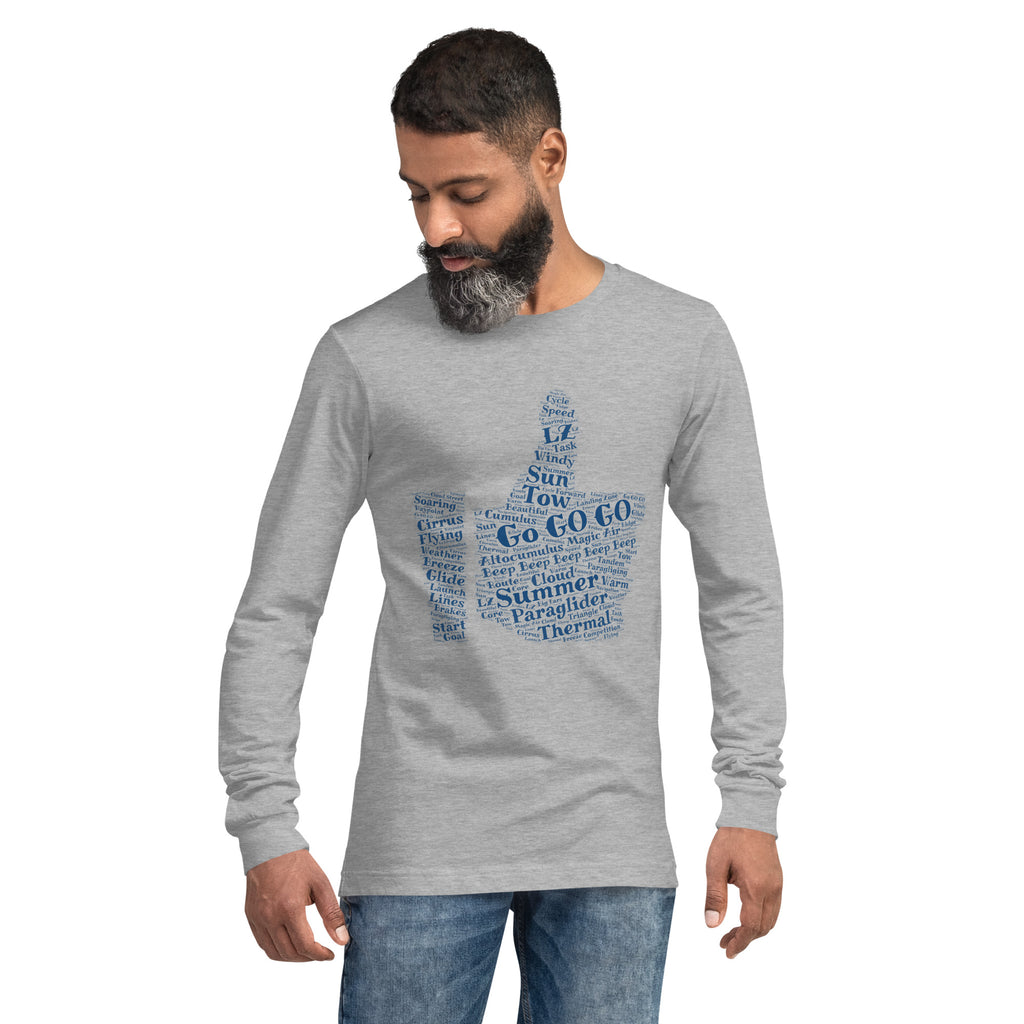 Go Go Go Thumbs Up Unisex Long Sleeve Tee – Free Flight Nation