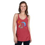 Colorful Paragliders Women's Racerback Tank
